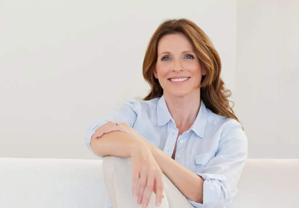 Smiling mature woman