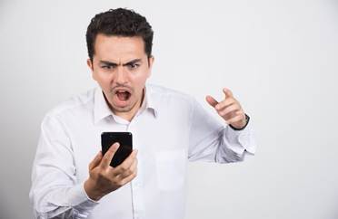 Man Looking on a Phone